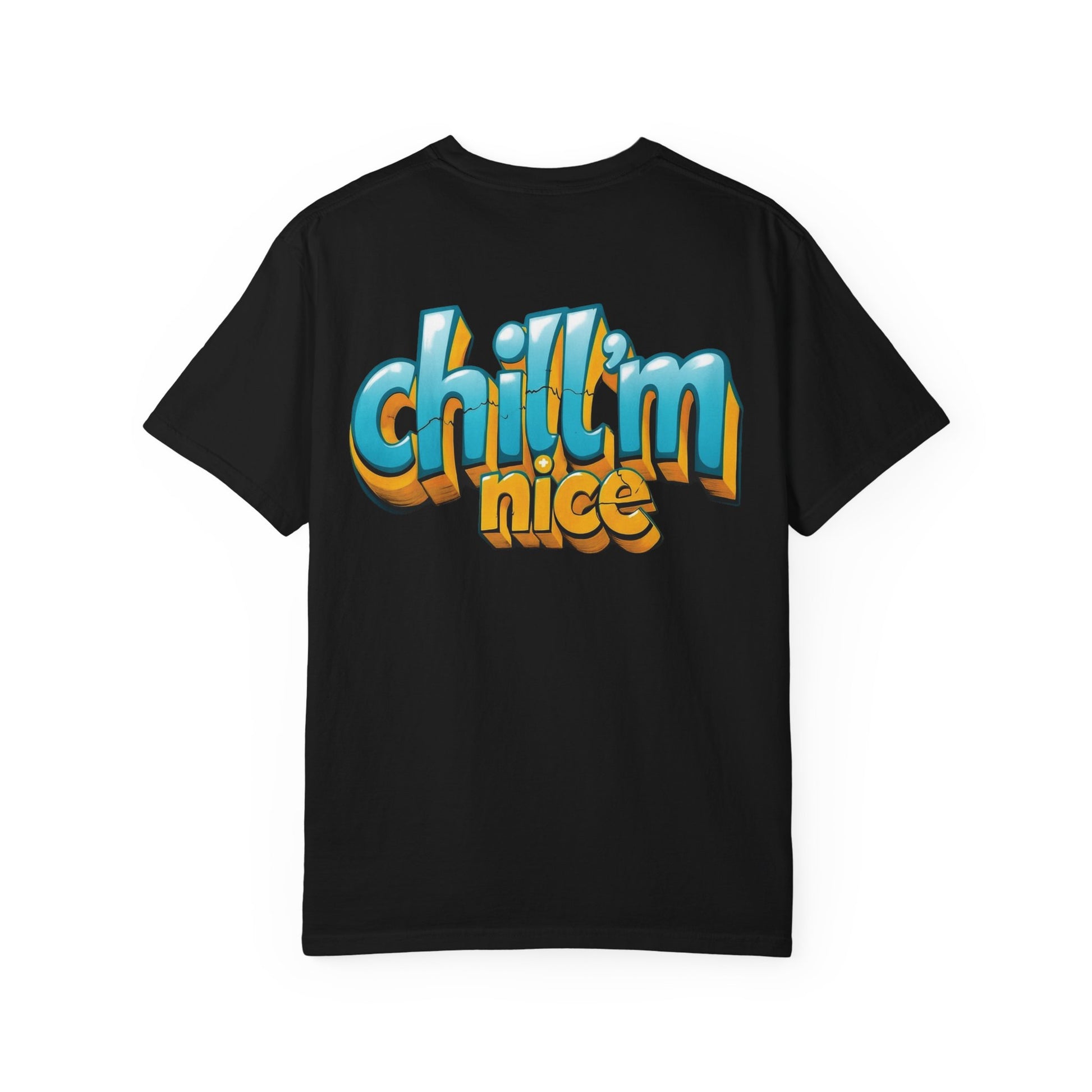 Feel the Glow – Chill’m Nice Yellow & Blue Tee