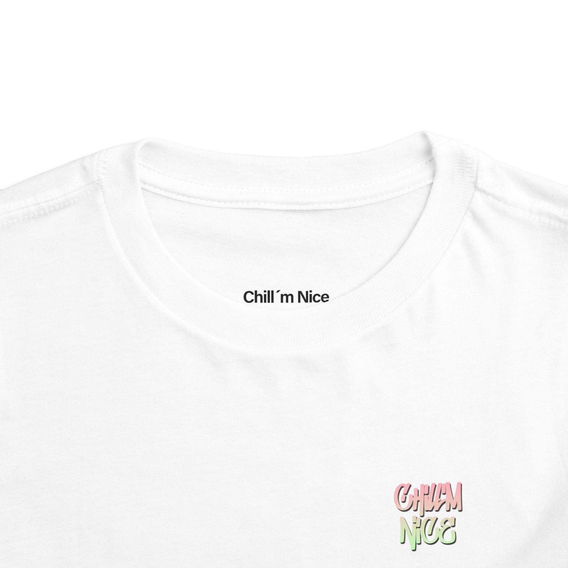 Soft Style, Big Smiles Chill'm nice – Pink & Green Toddler Tee