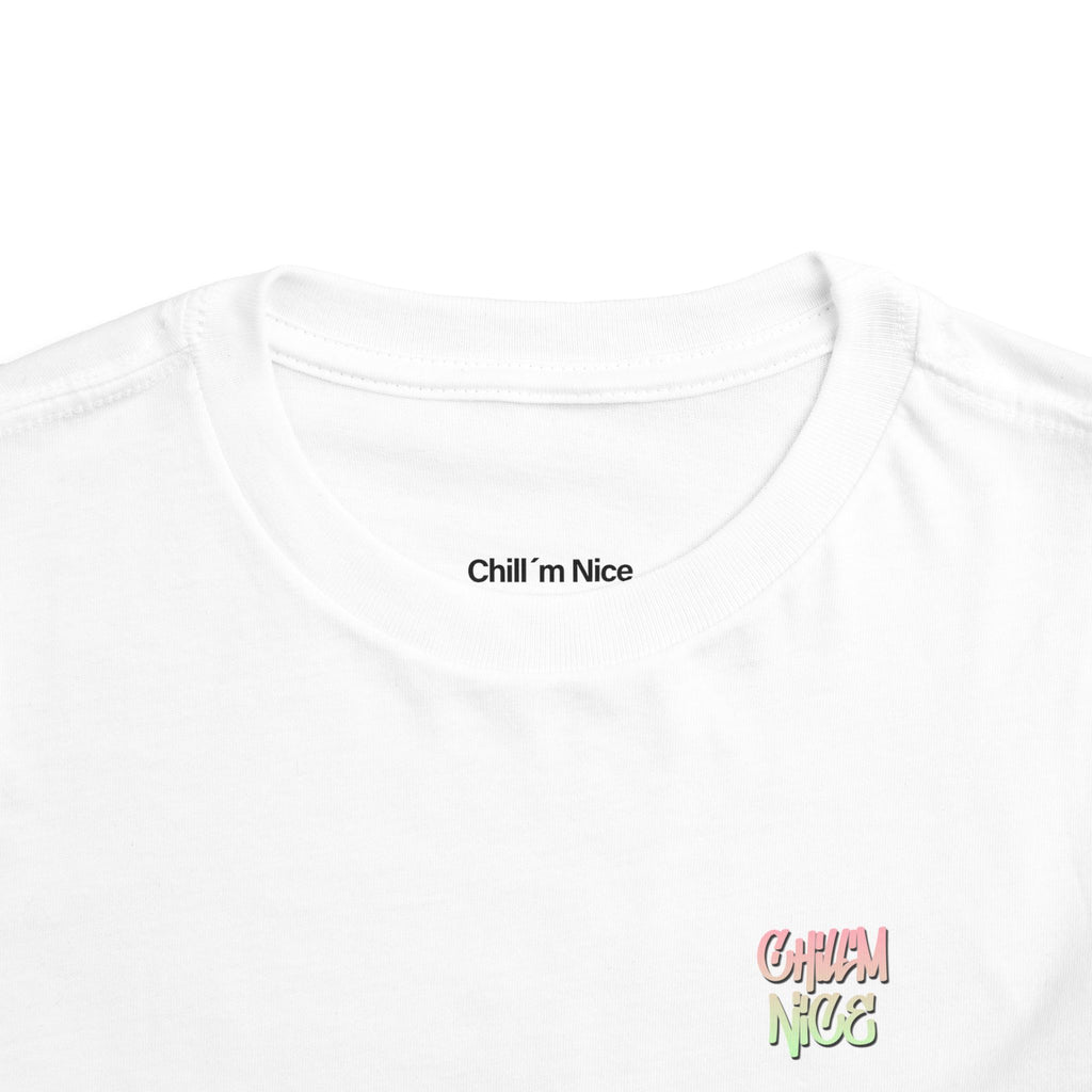 Soft Style, Big Smiles Chill'm nice – Pink & Green Toddler Tee